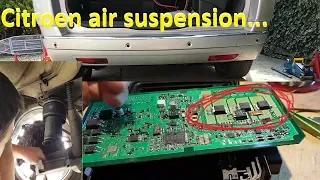 Citroen C4 Picasso air suspension errors C1621, C1196, C118C... Fault finding and repair.