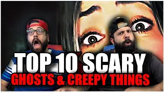 😱TOP 10 SCARY Videos of GHOSTS & CREEPY THINGS | Nukes Top 5 Reaction