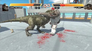 T Rex VS Goro Mortal Kombat style - Animal Revolt Battle Simulator