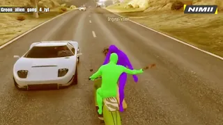 GTA 5 GREEN GANG VS PURPLE GANG Thug Life moments #1