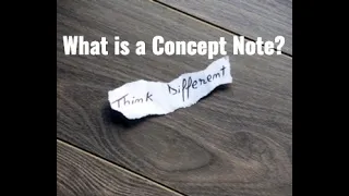 What is a Concept Note?