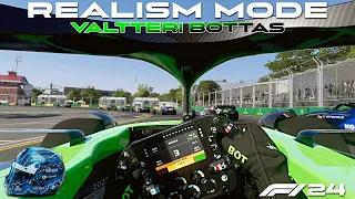 F1 24 REALISM Mode - 50% Race - Australian Grand Prix | VALTTERI BOTTAS + NO HUD + 2024 LIVERIES
