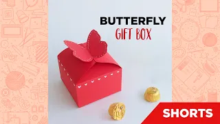 Butterfly Gift Box | DIY Chocolate box | Paper crafts | #shorts