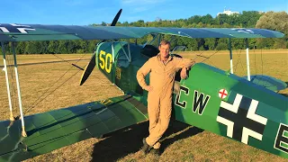 Flying Bücker Jungmann Yellow 50 Luftwaffe Trainer