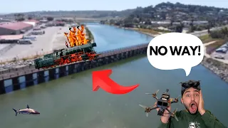 Flying a crazy bridge over the water!! | FPV DRONES