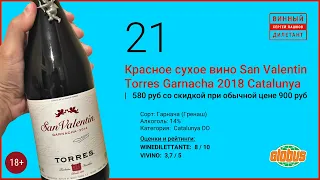 Какое хорошее вино купить в магазине? Красное вино San Valentin Torres Garnacha | Винный дилетант