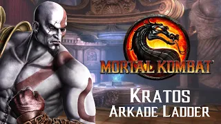 Kratos - Mortal Kombat 9 Klassic Tower + Character Ending (PS3)