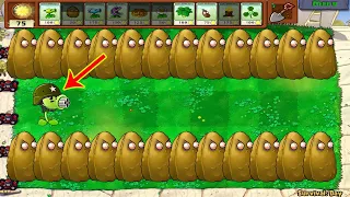 Plants vs Zombies hack - Gatling Pea Mod vs Tall-Nut vs Zombies