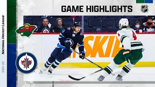 Wild @ Jets 2/8/22 | NHL Highlights