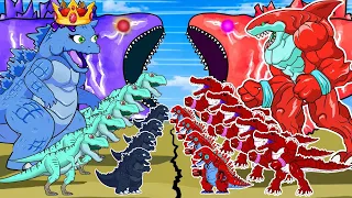 Baby Godzilla Baby Kong vs Baby Mothra skullcrawler evolution of BLOOP - Who is king of monsters