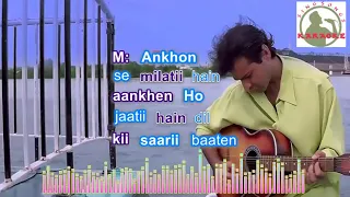 Sirf Tum Sirf Tum  Hindi karaoke for Male singers with lyrics (ORIGINAL TRACK)