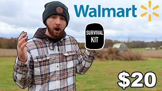 Testing CHEAP Walmart SURVIVAL KIT!!! (Only $20)