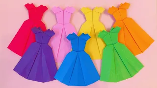 【折り紙】ドレスの折り方 【Origami】How to make Dress Paper Craft DIY