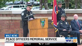 Maryville Police Blount County Sheriff's Office hold the annual Peace Officer's Memorial Service