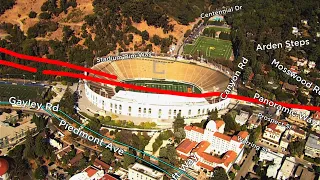 Fly over the Hayward Fault and see how close you are to it