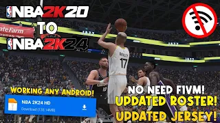 NBA 2K20 To NBA 2K24 v98, Updated Roster, Updated Jersey, No Need F1VM | New Update!