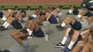 Baltimore's New Police Recruits Begin Training At The Police Academy