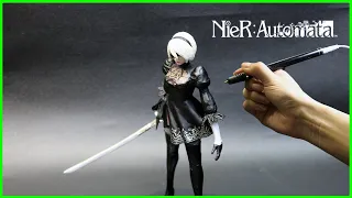 [3D PEN] Making NieR:Automata 2B figure with 3D pen 니어:오토마타 2B 피규어 만들기