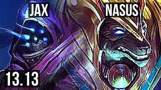 JAX vs NASUS (TOP) | 6/1/2, 1.0M mastery, 400+ games | NA Grandmaster | 13.13