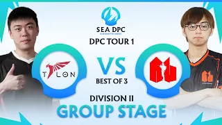 Talon vs Army Geniuses Game 2 (BO3) | DPC SEA Tour 1 : Division II