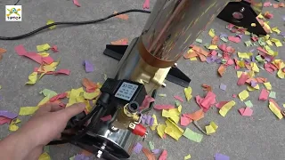 Electrical remote control confetti paper jet machine