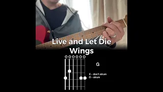 Live and Let Die - Wings Guitar chord and fretboard annotation