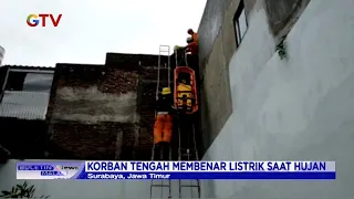 Pria di Surabaya Tewas Tersengat Listrik di Atas Genteng - BIM 11/12