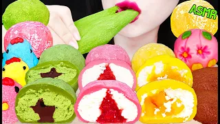 ASMR STRAWBERRY, GREEN TEA, MANGO RICE CAKE, WAGASHI, MARSHMALLOW 딸기, 녹차, 망고 찹쌀떡, 화과자 먹방 MUKBANG