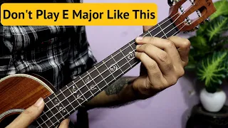 E Major Chord on Ukulele - It's Super Easy To Play