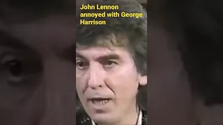 John Lennon annoyed with George Harrison #shorts