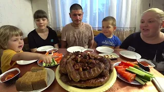 мукбанг вкусный шашлык