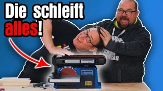 Scheppach BTS800 belt and disc sander/ unboxing and test