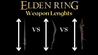 All Melee Weapon Ranges By Kaj Elden Ring   FINAL