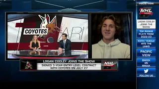 Logan Cooley talks joining Arizona Coyotes