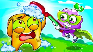 Teeth Monster - Tooth brush Children's Song - Brush your teeth | YUM YUM Kids Songs