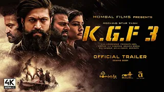 KGF Chapter 3 - Official Trailer | Yash | Prabhas | Prashant Neel | Raveena Tandon | KGF 3 Updates