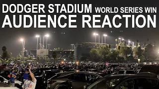 Dodger Stadium AUDIENCE REACTION - World Series 2020 Final Out