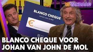 Johan krijgt blanco cheque van John de Mol voor 73e verjaardag | VI VANDAAG