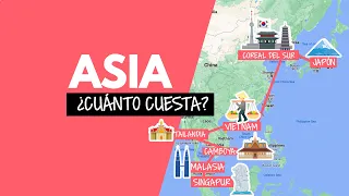 ¿Cuánto me costó viajar a  7 países de Asia?