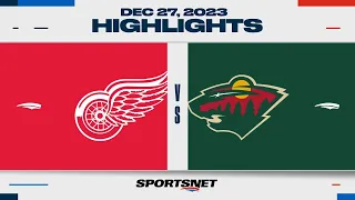 NHL Highlights | Red Wings vs. Wild - December 27, 2023