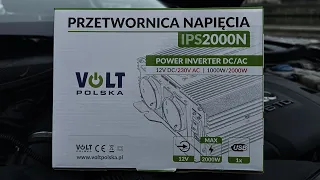 Інвертор Volt 12DC/220AC | 1000/2000W. Інвертор для газового котла. Польський інвертор