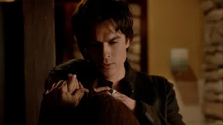 TVD 4x2 - Elena feeds on Damon. "Just...don't tell Stefan" | Delena Scenes HD