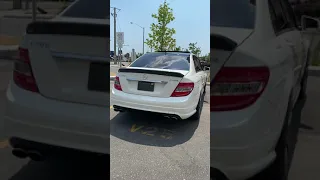 Mercedes Benz c300 with custom exhaust & stage 1 tune