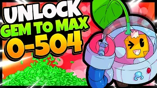 Sprout with Randoms Nonstop 0-504 Trophies | Gemming, Unlocking and Maxing out the New Brawler