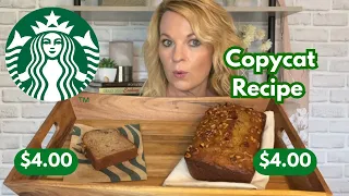 Starbucks Banana Bread vs. Homemade Copycat Recipe - (Easy to Make)