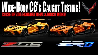 New UP-CLOSE VIDEO of the C8 Z06, ZR1 & E-Ray Corvette's! BEST Z06 REVS yet & MORE!