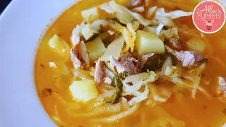 How to make Russian Schi Soup | Sour Cabbage Soup Recipe