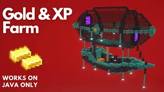 Minecraft | Gold & XP Farm Tutorial | Java  [1.20]