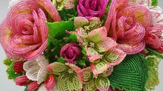 Amazing Flowers made of beads, bouquet of beads #flowers #handmade #beads #bouquet #bouquetofbeads