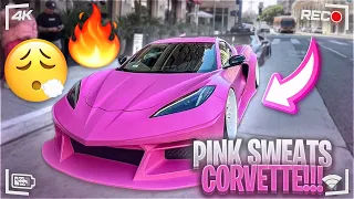 INSANE!!! PINK SWEATS WIDEBODY CORVETTE!!!